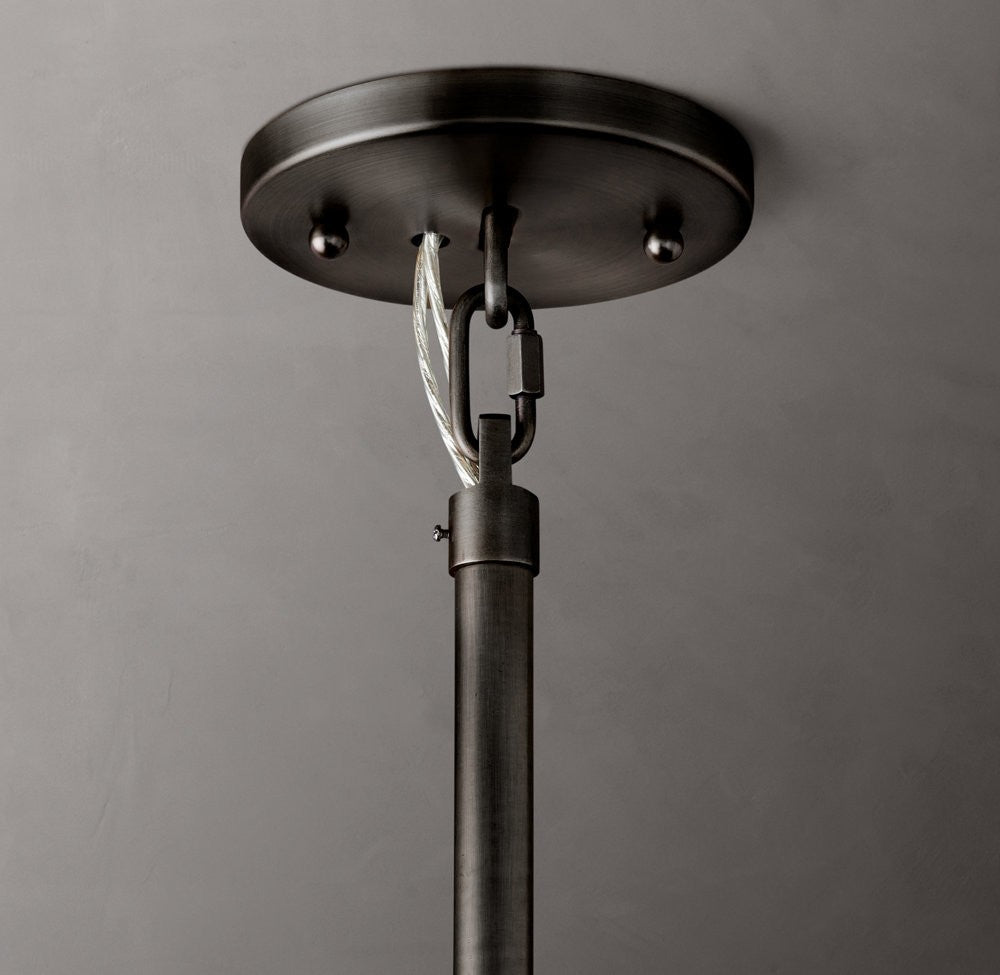 Cielo Three-Tier Round Glass Chandelier
