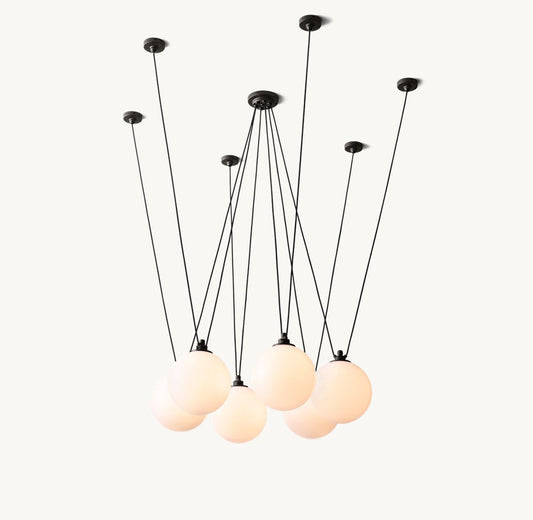 Les Acrobates de Gras Multi-Pendant Chandelier
