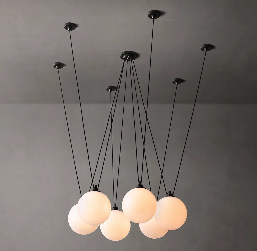 Les Acrobates de Gras Multi-Pendant Chandelier