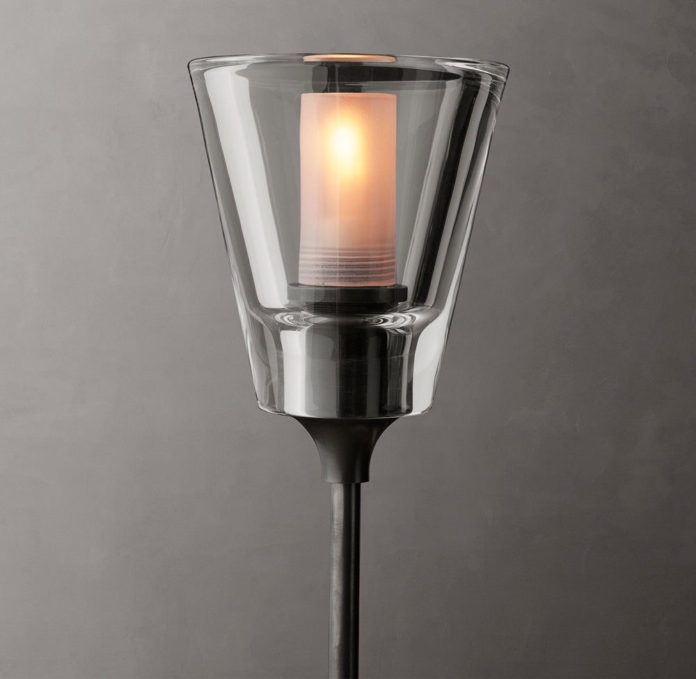 Torche De Verre Round Brass Chandelier