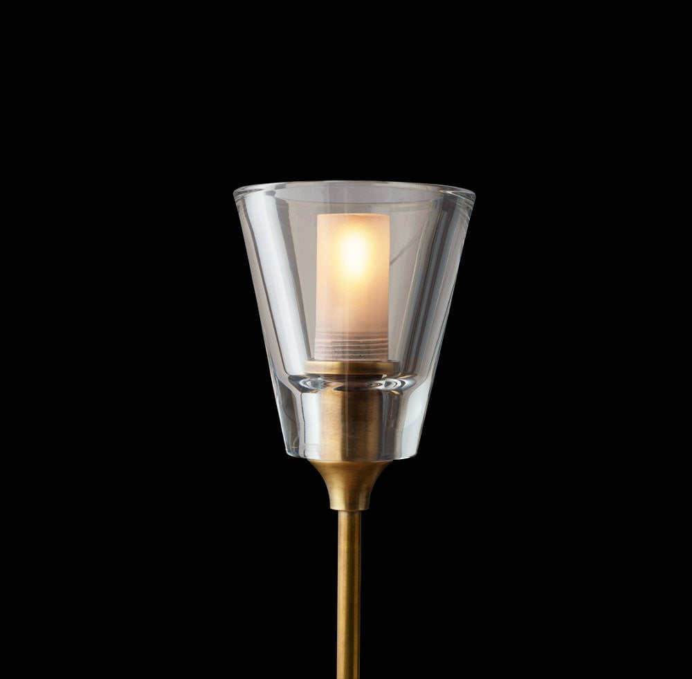 Torche De Verre Round Brass Chandelier